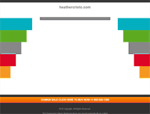 Tablet Screenshot of heathercristo.com